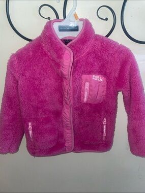 Eddie Bauer Vibrant Fuchsia Fuzzy Zip Jacket